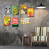 Rectangle with Word Vintage Metal Iron Sign Poster AJEW-WH0157-202-6