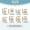 32Pcs 8 Style Alloy Pendants FIND-TA0002-10-4