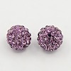 Polymer Clay Rhinestone Beads RB-H258-HD10mm-212-1