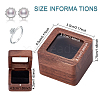 Square Wood Ring Storage Boxes CON-WH0087-52A-2