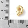 Brass Micro Pave Clear Cubic Zirconia Initial Multi-strand Links KK-S520-01G-17-3