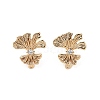 Brass with Clear Cubic Zirconia Stud Earring Findings KK-G491-57D-G-1