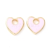 Rack Plating Eco-friendly Brass Enamel Charms KK-D073-04G-03-NR-2