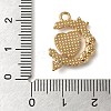 Alloy Enamel Rhinestone Glass Pendants ENAM-U003-02G-04-3