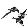 Iron Fairy Garden Stakes AJEW-Z050-01B-2