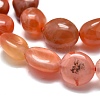 Natural South Red Agate Beads Strands G-O186-B-15-2
