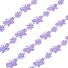 20 Yards Malan Flower and Butterfly Polyester Lace Trim OCOR-TAC0016-18D-10