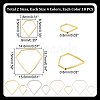 80Pcs 8 Styles Zinc Alloy Linking Rings FIND-GA0004-09-2