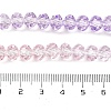 Transparent Painted Glass Beads Strands DGLA-A034-T8mm-A05-4