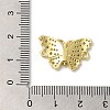 Rack Plating Brass Pave Clear Cubic Zirconia Connector Charms KK-K377-49G-3