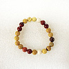 Natural Mookaite Beaded Stretch Bracelets BJEW-F203-07-2