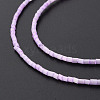 Glass Silk Stain Style Beads Strands GLAA-N047-001A-05-4