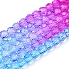 Transparent Glass Beads Strands LS-GLAA-E036-07O-2