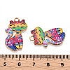 Printed Alloy Pendants PALLOY-H127-01G-02-3