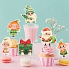 8Pcs Christmas Cupcake Toppers PW-WG20D8B-01-5