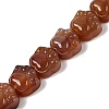 Natural Red Agate Beads Strands G-M108-A07-01-2