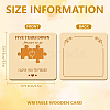 Wooden Commemorative Cards WOOD-WH0040-002-2