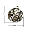 Tibetan Style Alloy Pendants TIBEP-23472-AS-RS-1