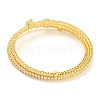 Rack Plating Brass Pave Clear Cubic Zirconia Open Cuff Wrap Bangles BJEW-B110-01G-02-3