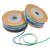 2 Rolls Segment Dyed Cotton Twisted String Cord OCOR-TA0002-95C-3