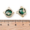 Rack Plating Brass Micro Pave Cubic Zirconia Pendants KK-M013-05G-3