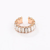 Alloy Rhinestone Cuff Earrings for Women WGFB2B6-01-1