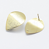 Brass Drawbench Stud Earring Findings X-KK-F728-15G-NF-2