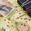   Wood Rosary Beaded Style Necklaces Bracelet Making Finding Kit DIY-PH0021-65-5