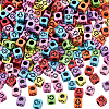 800Pcs Opaque Acrylic Enamel Beads MACR-SC0002-50-1