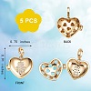 Brass Micro Pave Clear Cubic Zirconia Diffuser Locket Pendants ZIRC-SZ0003-57-7