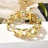 Brass Micro Pave Cubic Zirconia Cuff Rings RJEW-U035-03GP-3