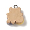 Opaque Resin Pendants RESI-M028-02B-2