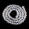 Transparent Glass Beads Strands GLAA-Q107-02A-01-2