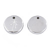 Non-Tarnish 316 Surgical Stainless Steel Charms STAS-S116-418K-P-3