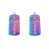 Ion Plating(IP) 201 Stainless Steel Pendants STAS-N098-235M-3