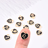 Light Gold Plated Alloy Enamel Pendants ENAM-R055-05B-11