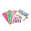 Mixed Printed Rectangle PE Material Plastic Bags for Birthday Party AJEW-J029-14-2