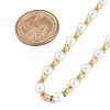 Ion Plating(IP) 304 Stainless Steel & Plastic Pearl Beaded Necklaces for Women NJEW-M078-10G-5