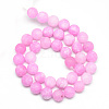 Natural White Jade Bead Strands X-G-R297-8mm-54-2