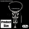 2Pcs Crystal Rhinestone Tennis Ring Bracelet BJEW-CN0001-17C-2