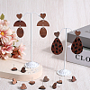 50Pcs Wood Stud Earring Finding FIND-SP0001-19C-4