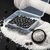 100Pcs 8mm Natural Lava Rock Beads Round Beads DIY-LS0002-43-5