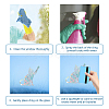 Waterproof PVC Colored Laser Stained Window Film Adhesive Stickers DIY-WH0256-029-3