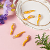 6Pcs Brass Enamel Pendants KK-SW0001-08B-5