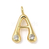 Rack Plating Brass Micro Pave Cubic Zirconia Pendants KK-A200-24G-A-1