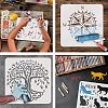 Plastic Reusable Drawing Painting Stencils Templates DIY-WH0202-355-4