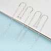 2 Pairs Sterling Silver Stud Earring Findings STER-BBC0007-08-4