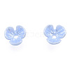 Resin Imitation Pearl Bead Caps X-RESI-N036-01A-01-2