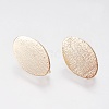 Long-Lasting Plated Brass Stud Earring Findings KK-K227-062G-NF-1
