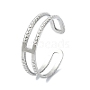 304 Stainless Steel Open Cuff Rings RJEW-M019-31P-1